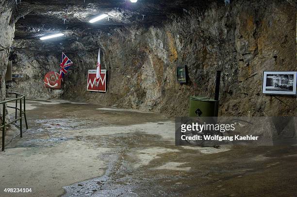 During 1939-1944 a massive network of World War II tunnels were excavated to build a fortress inside of the Rock of Gibraltar, which is a British...
