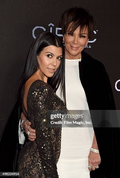 Personalities Kourtney Kardashian and Kris Jenner attend Sean "Diddy" Combs Exclusive Birthday Celebration Presented By CIROC Vodka on November 22,...