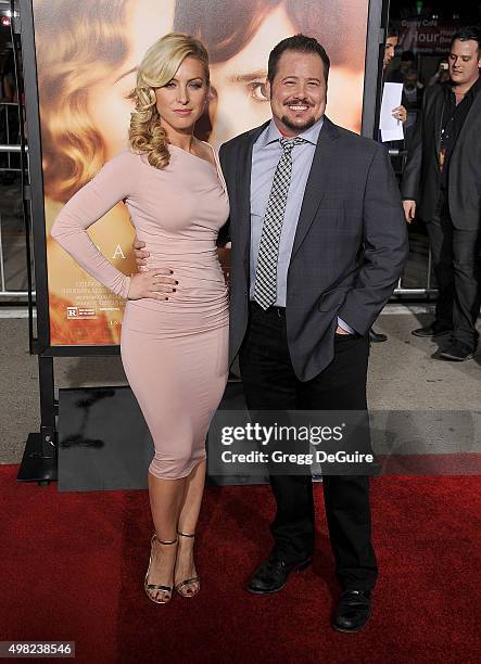 Chaz Bono arrives at the premiere of Focus Features' "The Danish Girl" at Westwood Village Theatre on November 21, 2015 in Westwood, California.