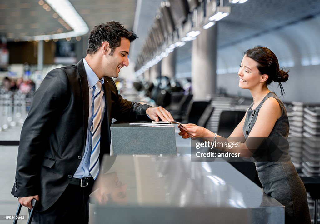 Business man traveling