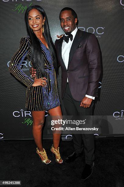 Model Kim Porter and recording artist Sean 'Diddy' Combs attend Sean "Diddy" Combs' Exclusive Birthday Celebration on November 21, 2015 in Beverly...