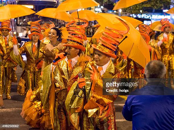 performers in the carnaval in montevideo, uruguay - uruguay carnival stock pictures, royalty-free photos & images