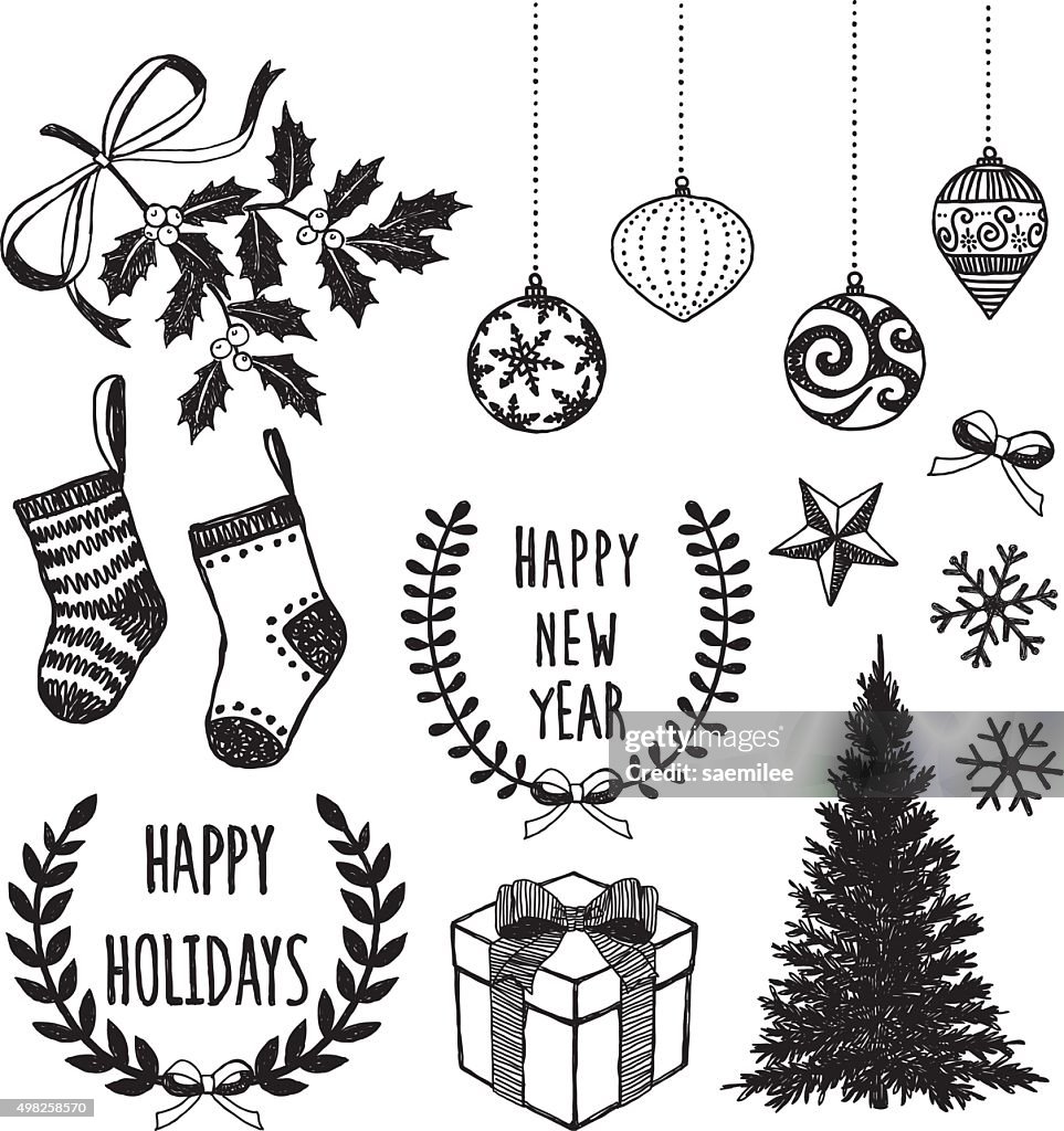 Set Of Christmas Decoration
