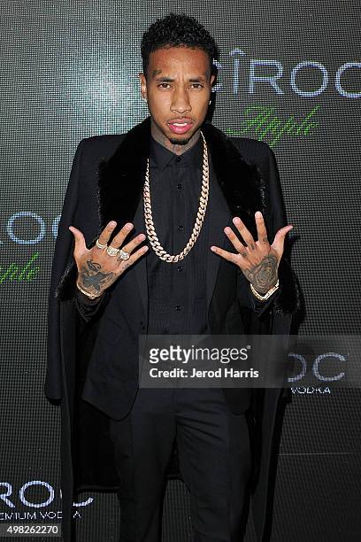 Tyga arrives at Sean 'Diddy' Combs Exclusive Birthday Celebration on November 21, 2015 in Beverly Hills, California.