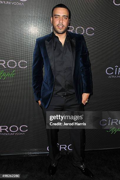 French Montana arrives at Sean 'Diddy' Combs Exclusive Birthday Celebration on November 21, 2015 in Beverly Hills, California.