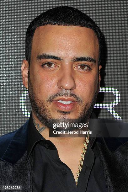 French Montana arrives at Sean 'Diddy' Combs Exclusive Birthday Celebration on November 21, 2015 in Beverly Hills, California.