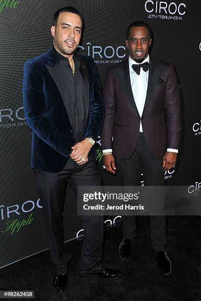 French Montana and Sean 'Diddy' Combs arrive at 'Diddy's' Exclusive Birthday Celebration on November 21, 2015 in Beverly Hills, California.