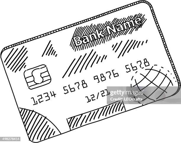 Credit Card Drawing High-Res Vector Graphic - Getty Images