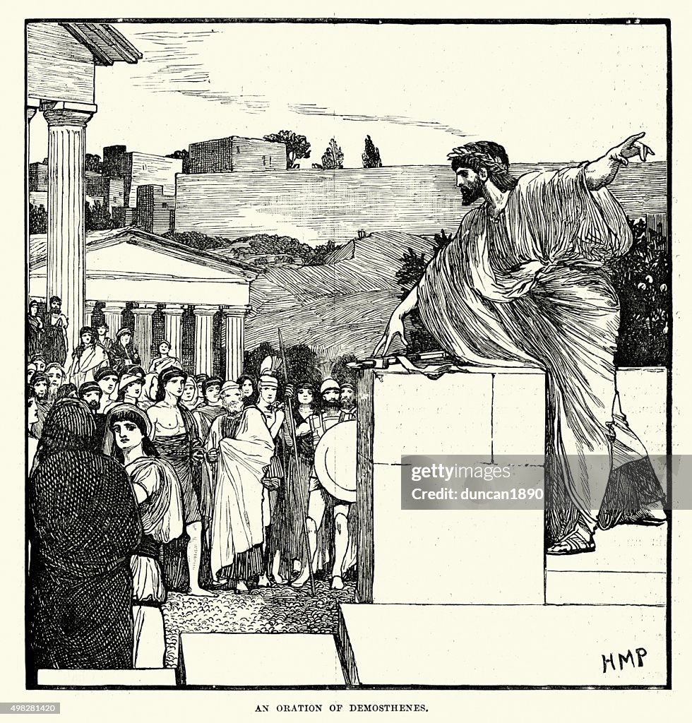 La antigua Grecia un oration de Demosthenes