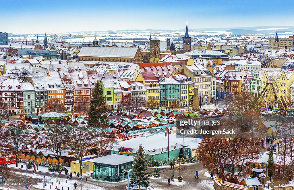 Colorful Erfurt at Christmas Time