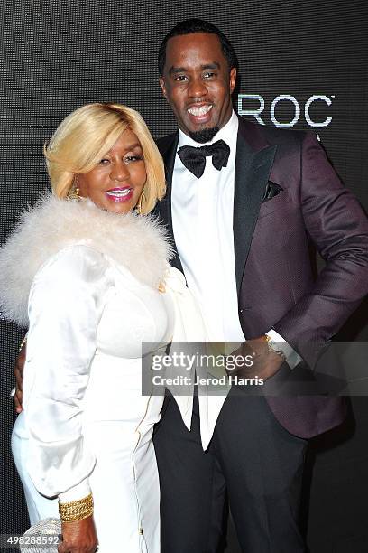 Janice Combs and Sean 'Diddy' Combs arrive at 'Diddy's' Exclusive Birthday Celebration on November 21, 2015 in Beverly Hills, California.