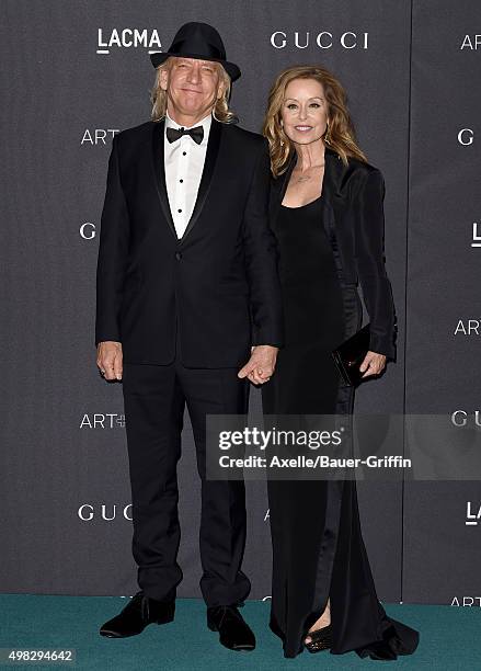 Musician Joe Walsh and Marjorie Bach arrive at the LACMA 2015 Art+Film Gala Honoring James Turrell And Alejandro G Inarritu, Presented By Gucci at...