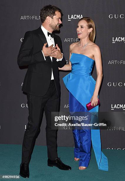 Actors Diane Kruger and Joshua Jackson arrive at the LACMA 2015 Art+Film Gala Honoring James Turrell And Alejandro G Inarritu, Presented By Gucci at...