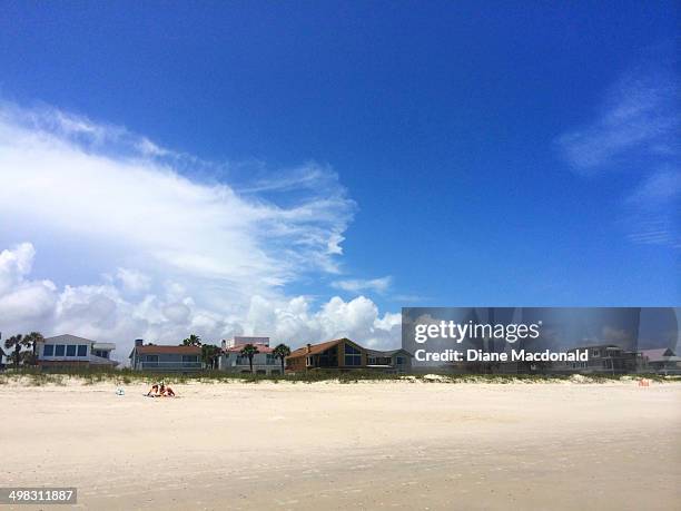 the beach at jackssonville beach, florida - jacksonville beach stock pictures, royalty-free photos & images