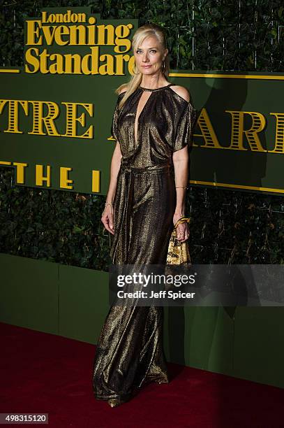 Joely Richardson attends the Evening Standard Theatre Awards at The Old Vic Theatre on November 22, 2015 in London, England.