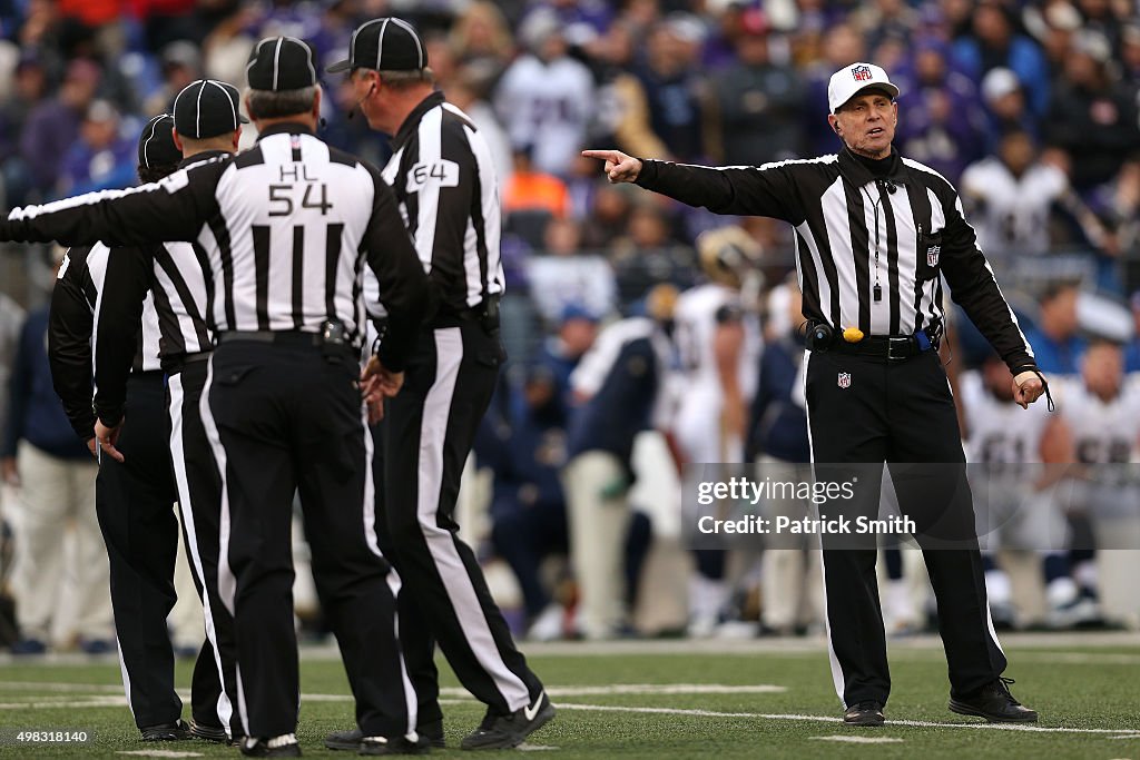 St Louis Rams v Baltimore Ravens