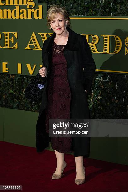 Patricia Hodge attends the Evening Standard Theatre Awards at The Old Vic Theatre on November 22, 2015 in London, England.