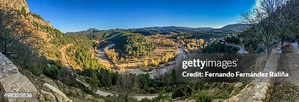 panorama of vallivana mountains - castellón fotografías e imágenes de stock