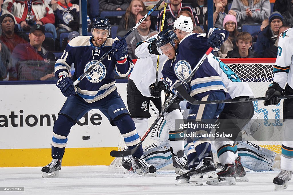 San Jose Sharks v Columbus Blue Jackets