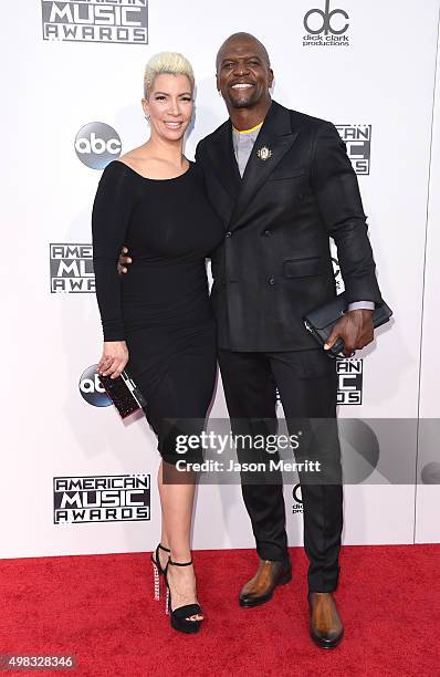 Actors Rebecca King-Crews and Terry Crews attend the 2015 American Music Awards at Microsoft Theater on November 22, 2015 in Los Angeles, California.