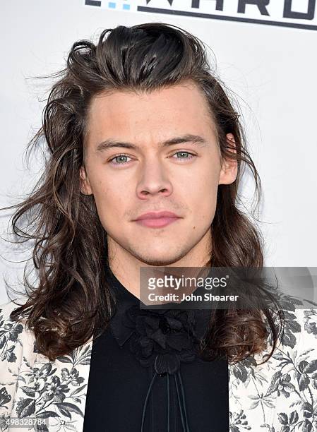 Recording artist Harry Styles of One Direction attends the 2015 American Music Awards at Microsoft Theater on November 22, 2015 in Los Angeles,...