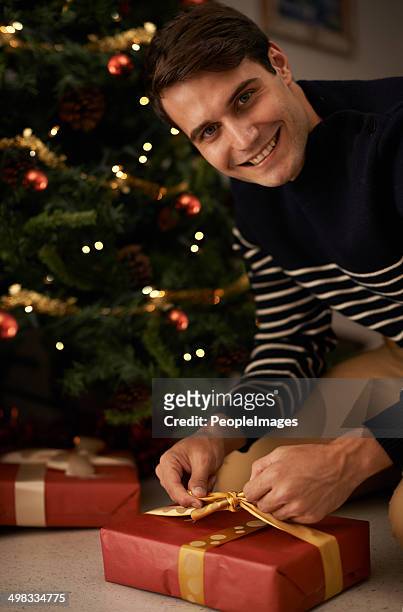found the perfect gift - christmas presents under tree stock pictures, royalty-free photos & images