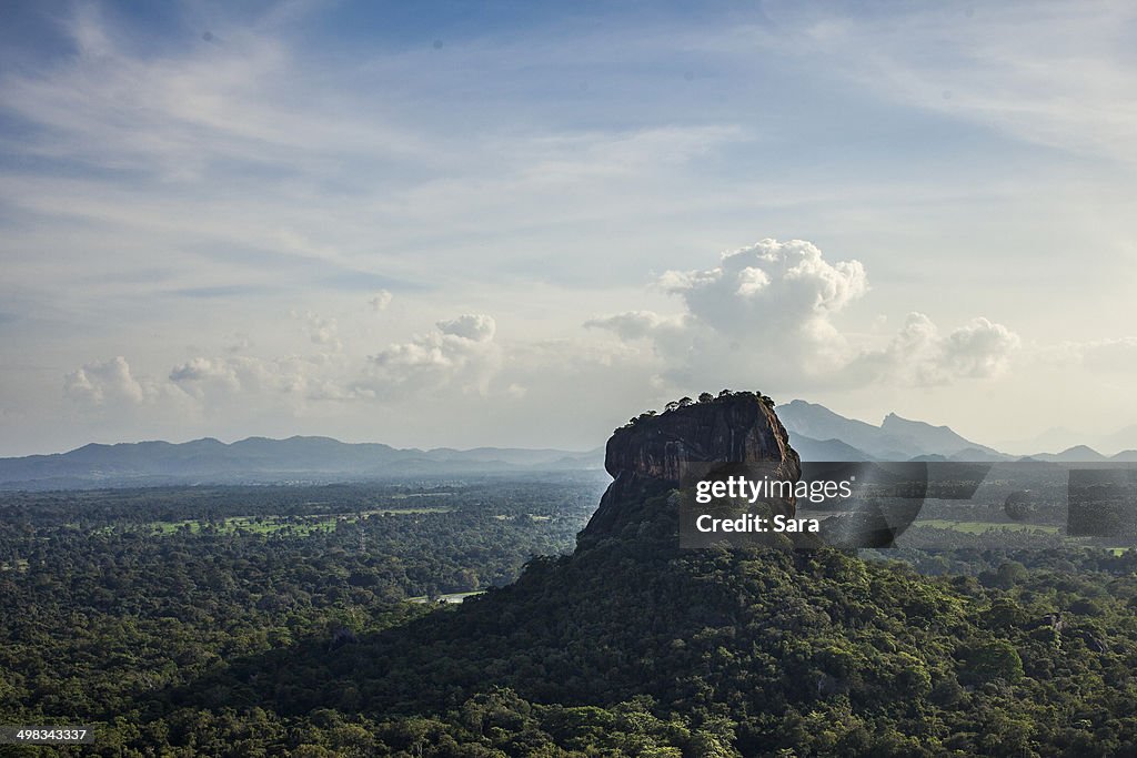 Sigiriya from Pidurangala rock temple