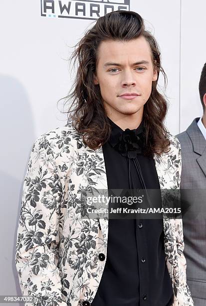 Recording artist Harry Styles attends the 2015 American Music Awards at Microsoft Theater on November 22, 2015 in Los Angeles, California.