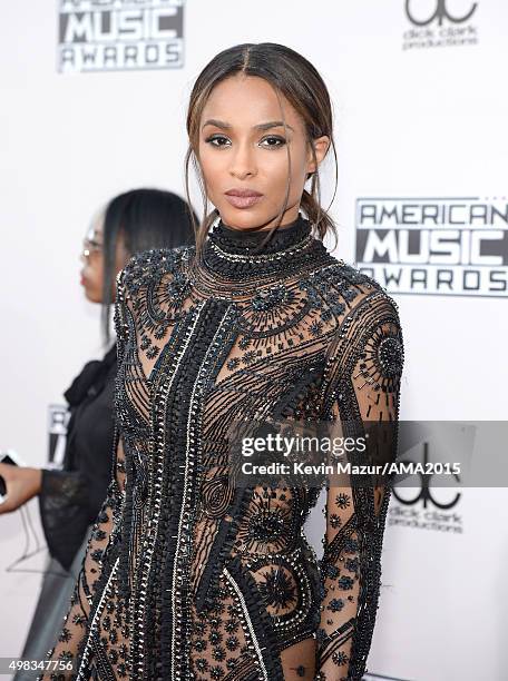 Ciara attends the 2015 American Music Awards at Microsoft Theater on November 22, 2015 in Los Angeles, California.