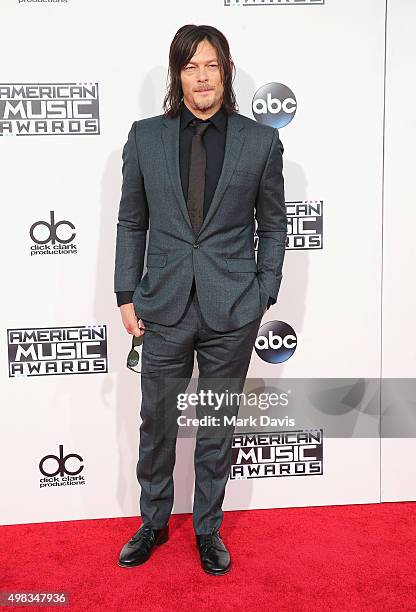 Actor Norman Reedus attends the 2015 American Music Awards at Microsoft Theater on November 22, 2015 in Los Angeles, California.