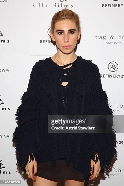 Actress Zosia Mamet attends Killer Films' 20th Anniversary Celebration, presented by Refinery29 in partnership with Rag & Bone, at The Django at the...