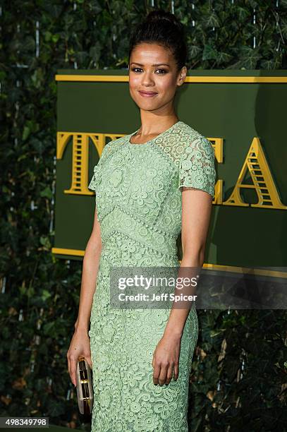 Gugu Mbatha-Raw attends the Evening Standard Theatre Awards at The Old Vic Theatre on November 22, 2015 in London, England.