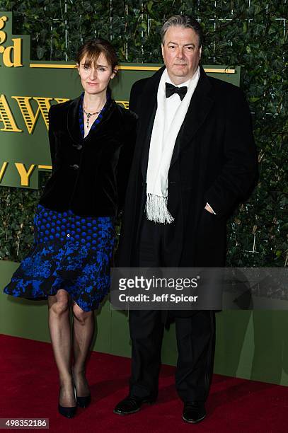Rebecca Saire; Roger Allam attend the Evening Standard Theatre Awards at The Old Vic Theatre on November 22, 2015 in London, England.