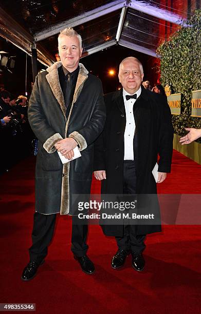 Tim Hatley and Simon Russell Beale arrive at The London Evening Standard Theatre Awards in partnership with The Ivy at The Old Vic Theatre on...