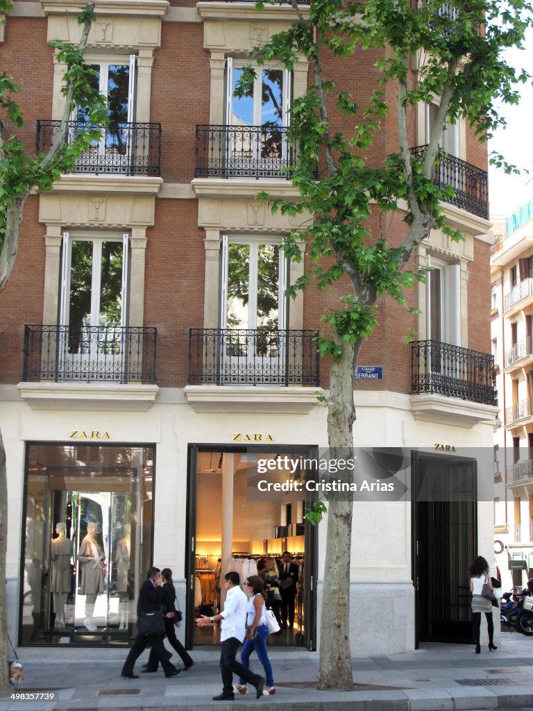 Zara Shop In Serrano Street, Madrid