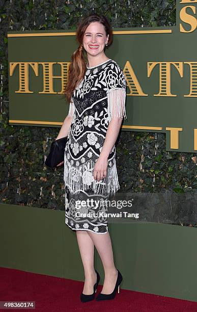 Katie Brayben attends the Evening Standard Theatre Awards at The Old Vic Theatre on November 22, 2015 in London, England.