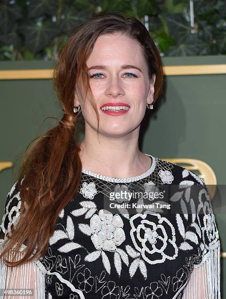 Katie Brayben attends the Evening Standard Theatre Awards at The Old Vic Theatre on November 22, 2015 in London, England.