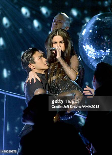Singer Selena Gomez performs onstage during the 2015 American Music Awards at Microsoft Theater on November 22, 2015 in Los Angeles, California.