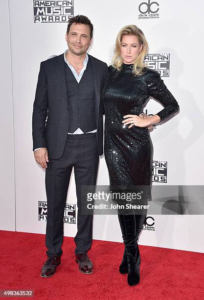 Actor Jeremy Sisto and Addie Laneattend the 2015 American Music Awards at Microsoft Theater on November 22, 2015 in Los Angeles, California.