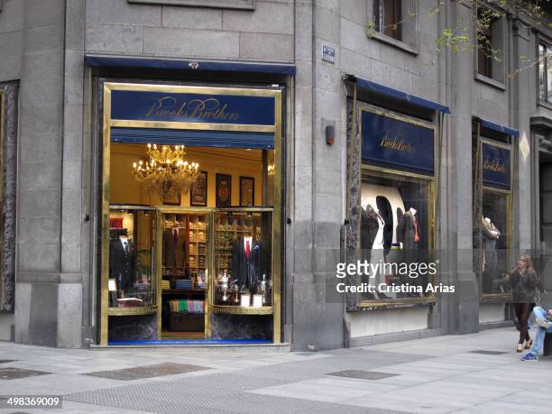 Brooks Brothers store in Serrano street of Madrid, this is the oldest men's clothier chain in the United States and it is iknown for classic...