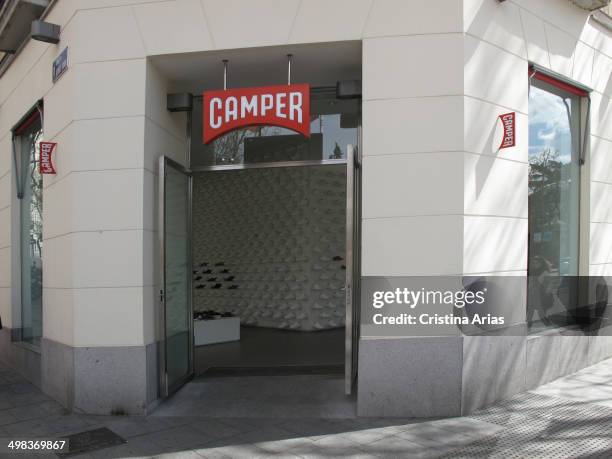 Shop of Camper the shoes Spanish company, Serrano street in the Salanca District of Madrid, Spain.