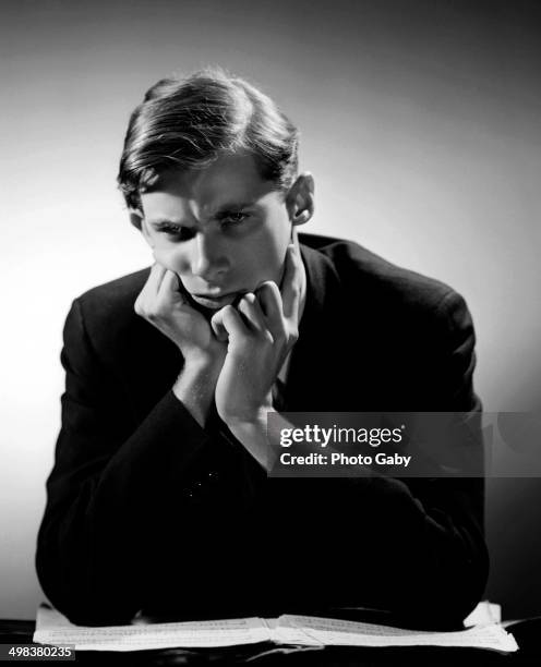 Canadian pianist Glenn Gould , Toronto, Canada, 1956.