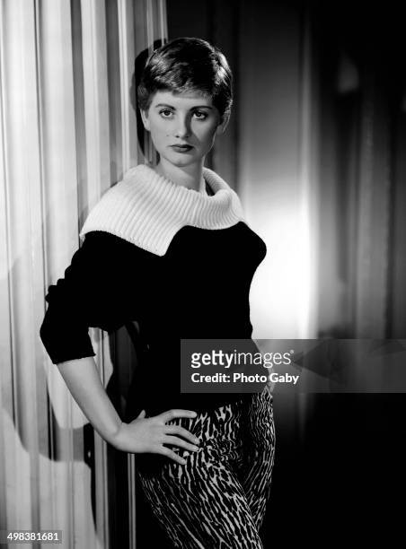 English actress Jill Ireland , London, 1955.