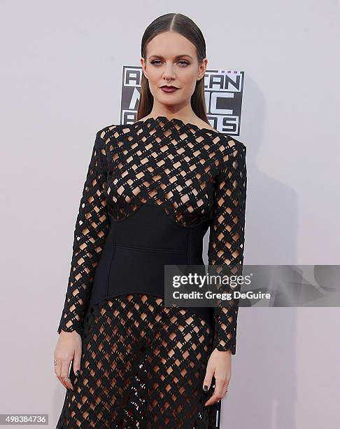 Singer Tove Lo arrives at the 2015 American Music Awards at Microsoft Theater on November 22, 2015 in Los Angeles, California.