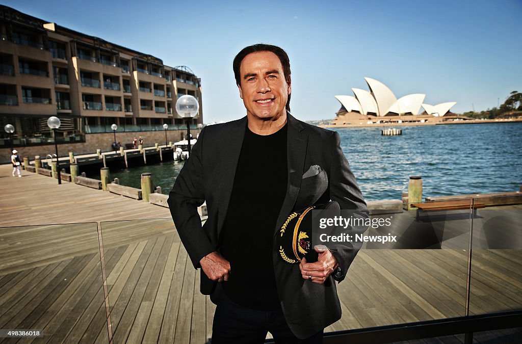 John Travolta Sydney Photo Shoot