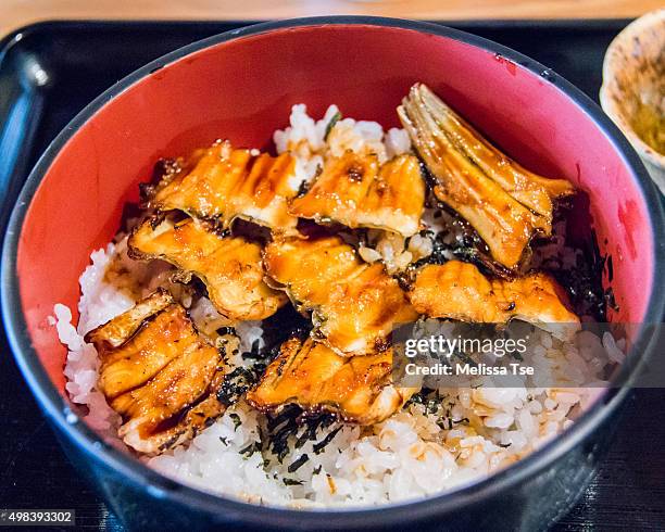 Broiled Conger Eel Over Rice High-Res Stock Photo