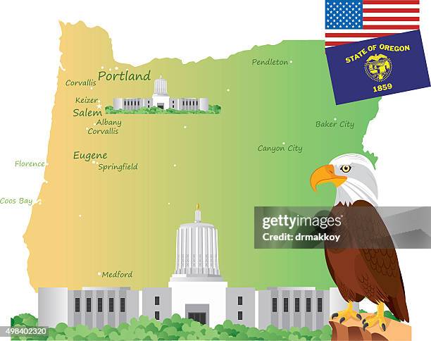 Oregon Salem City High-Res Vector Graphic