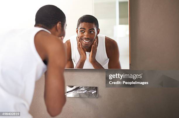 keeping it clean for the ladies - the perfect male face stock pictures, royalty-free photos & images