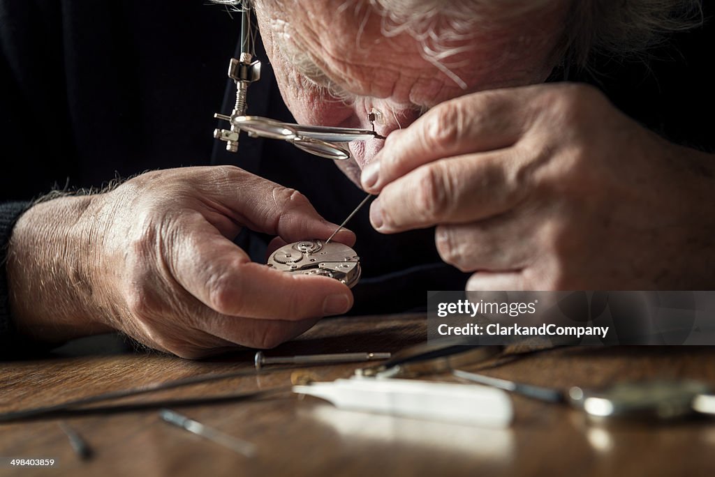 Watchmaker Job Watchmaker At Work High-Res Stock Photo - Getty Images