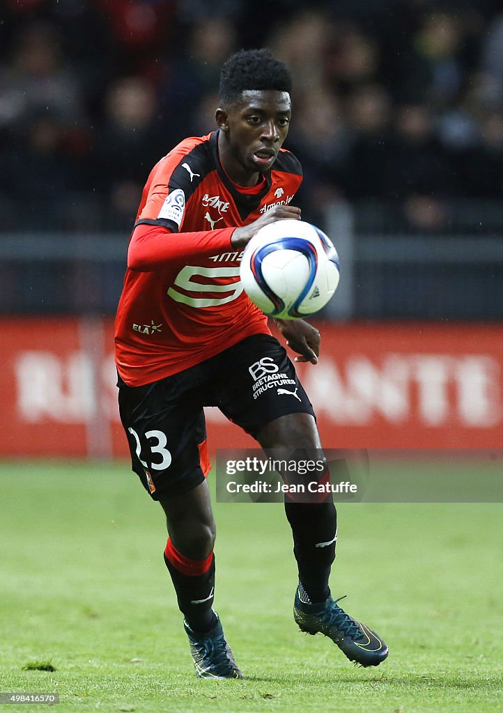 Dembele Rennes Ousmane Dembele of Rennes in action during the French Ligue 1 match ...